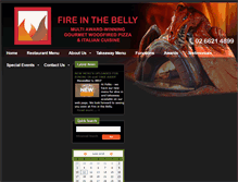 Tablet Screenshot of fireinthebelly.com.au